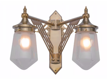 PRAGUE III - Handmade brass wall lamp by Patinas Lighting - view 2